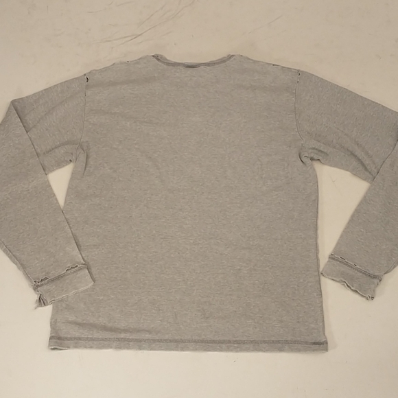Thrashed Natural Wear Long Sleeve Gray T Shirt GAP - Picture 8 of 9